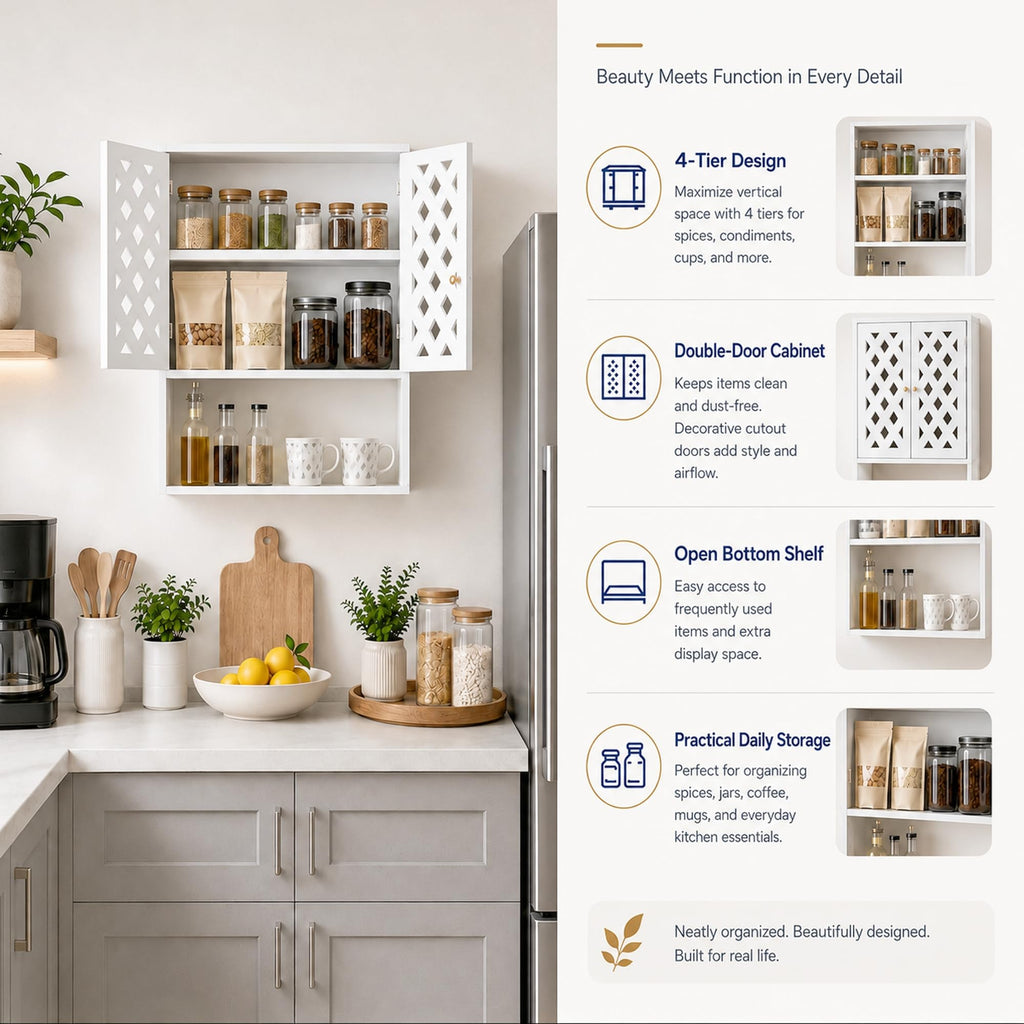 Bathroom Medicine Cabinet with 2 Doors L3337