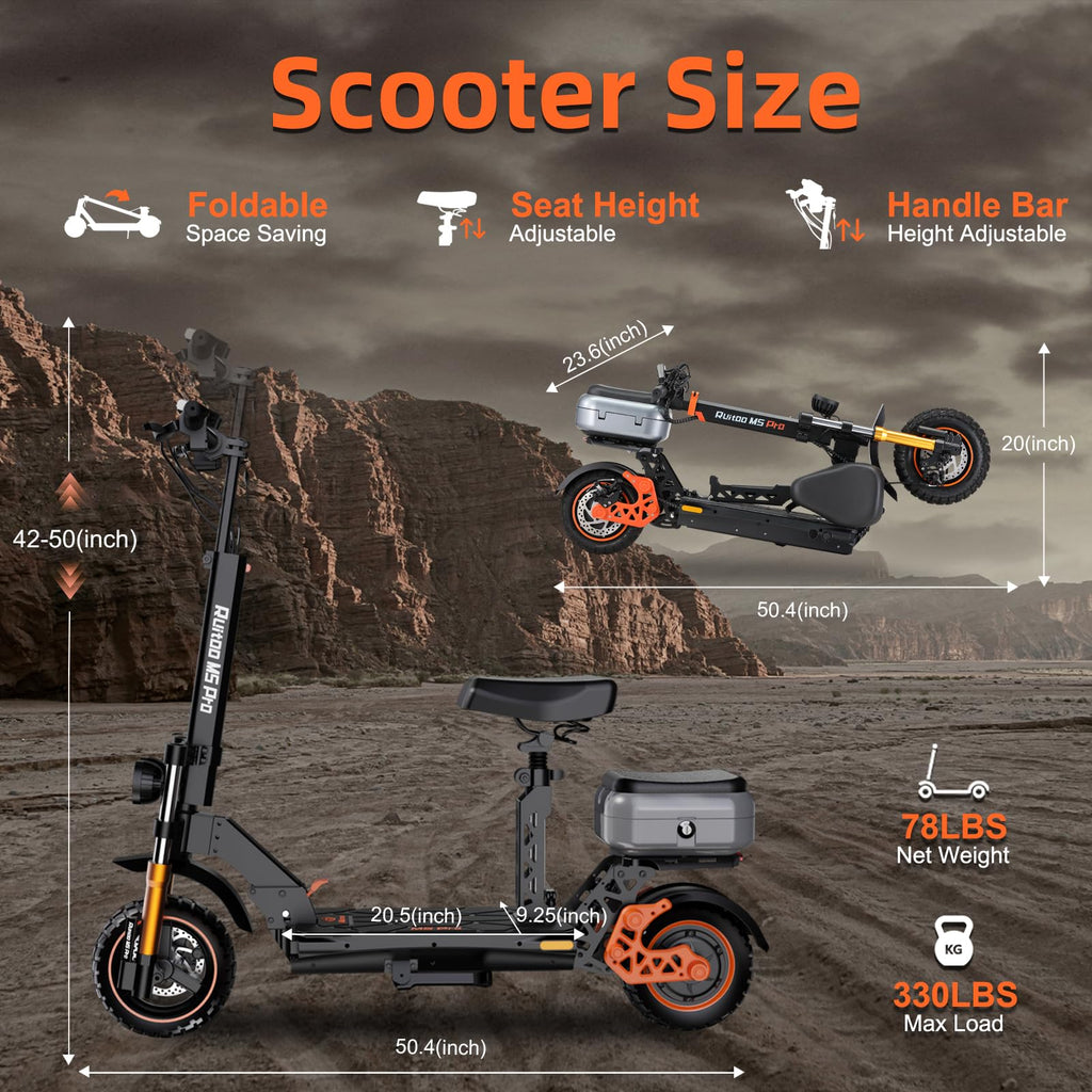 1200W Off Road Electric Scooter with Dual Suspension G157