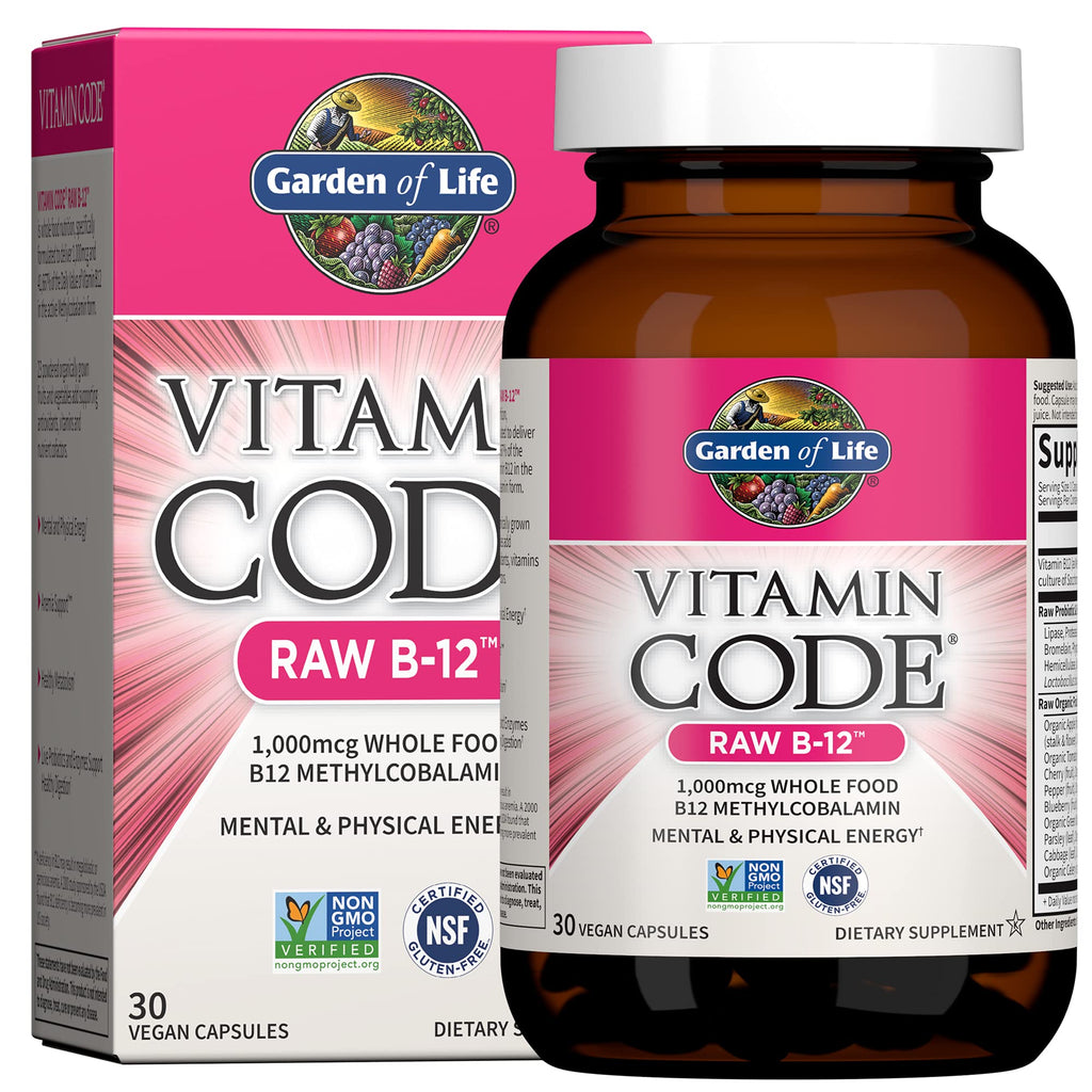 Vegan B-12 Methylcobalamin 30 Capsules H580