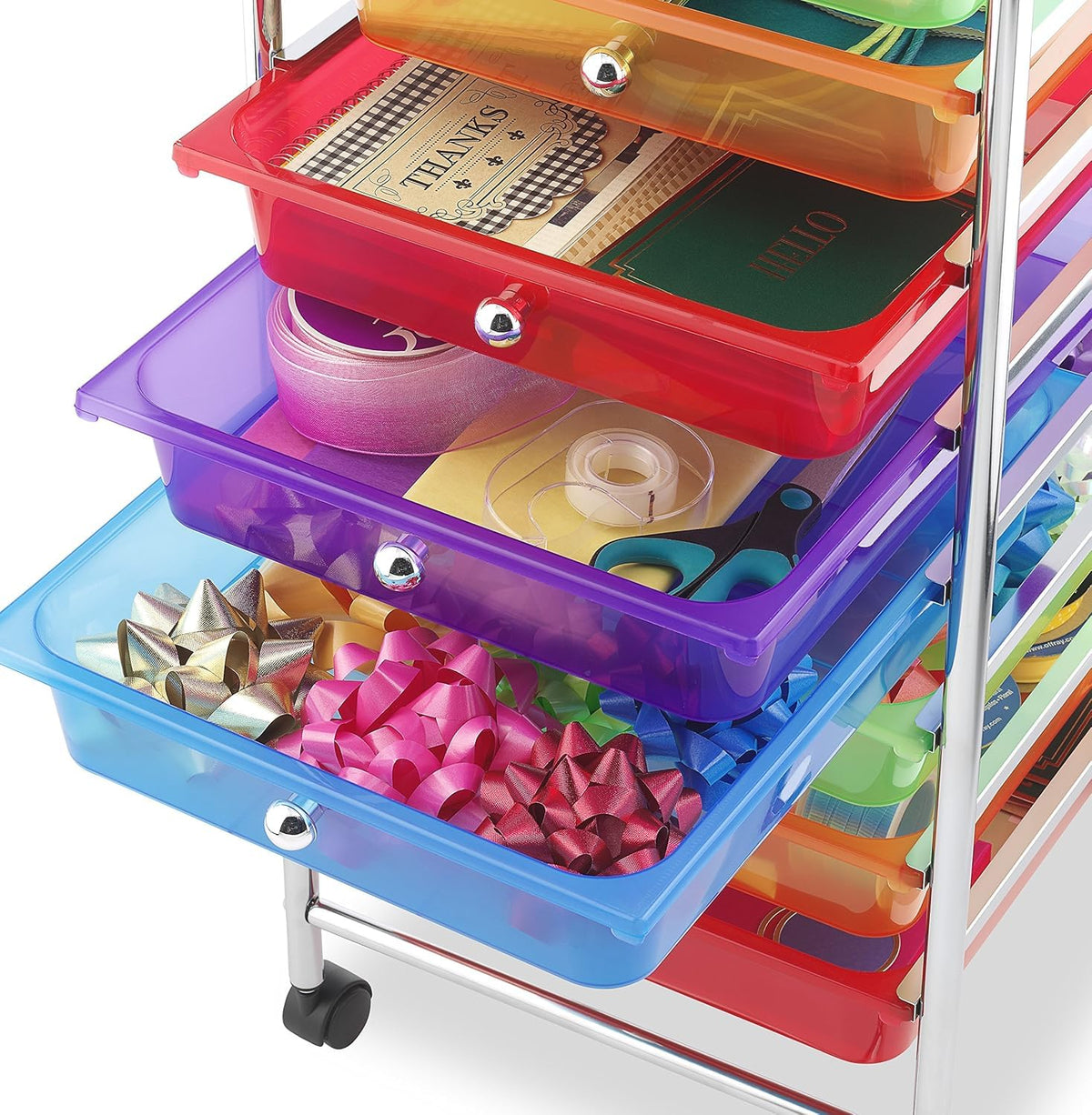 10 Drawer Rolling Craft Storage Cart W85341