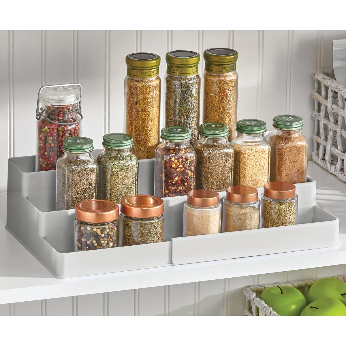Plastic Expandable 3-Tier Shelf Rack Organizer J71648