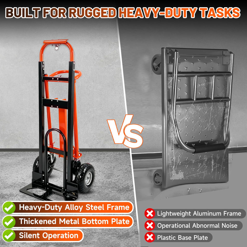 Heavy Duty Convertible Hand Truck with Wheels E30792
