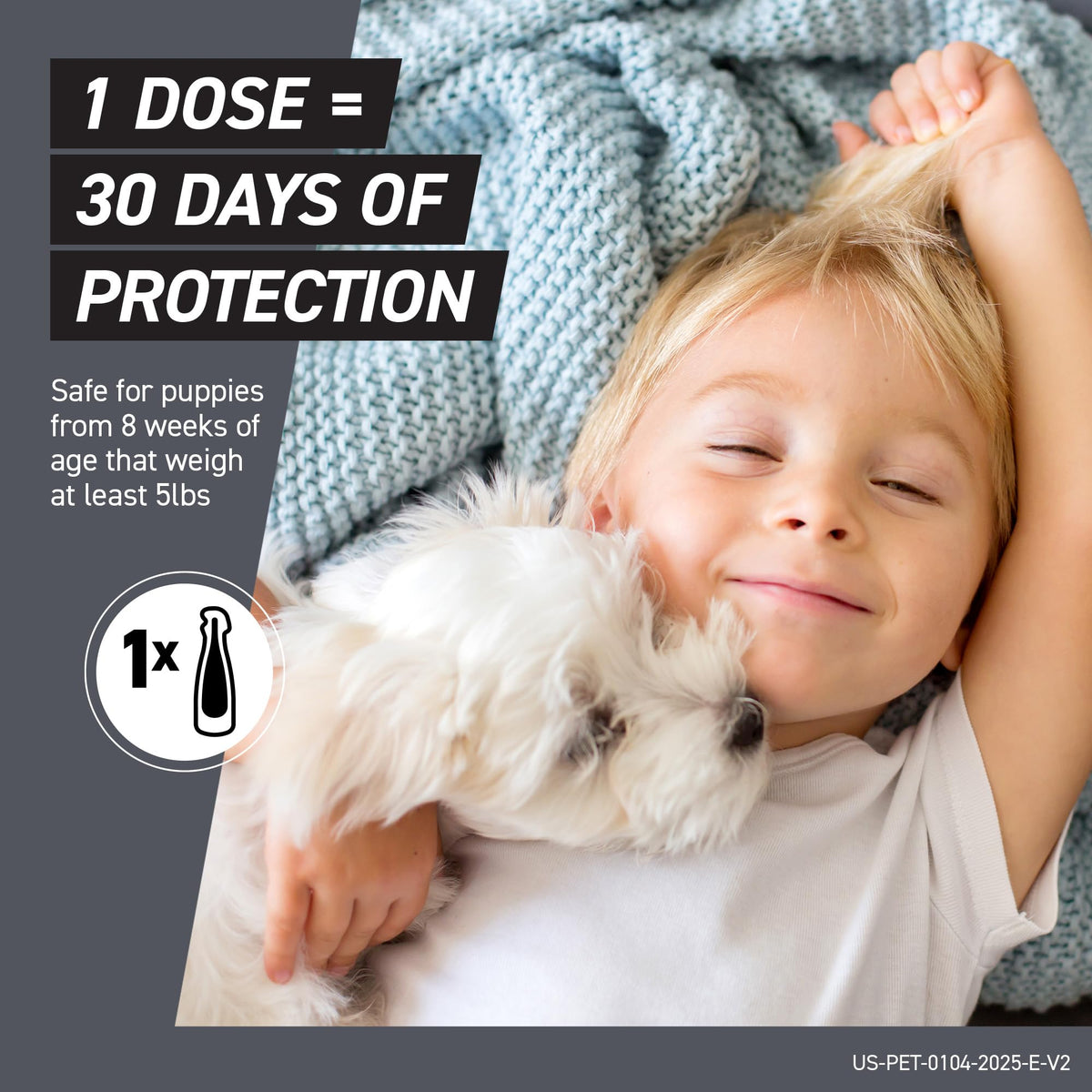 Flea & Tick Treatment for Large Dogs 41-80 lbs Count of 3 M30466