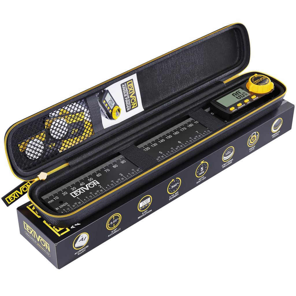 Aluminum Digital Angle Finder Gauge 10-inch 250mm Protractor S204129