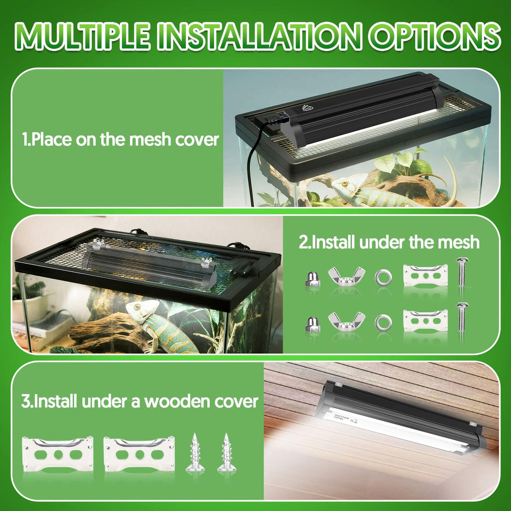 8W UVB Reptile Light Fixture Combo Kit P4110