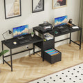 Two Person Desk with Charging Station U6792