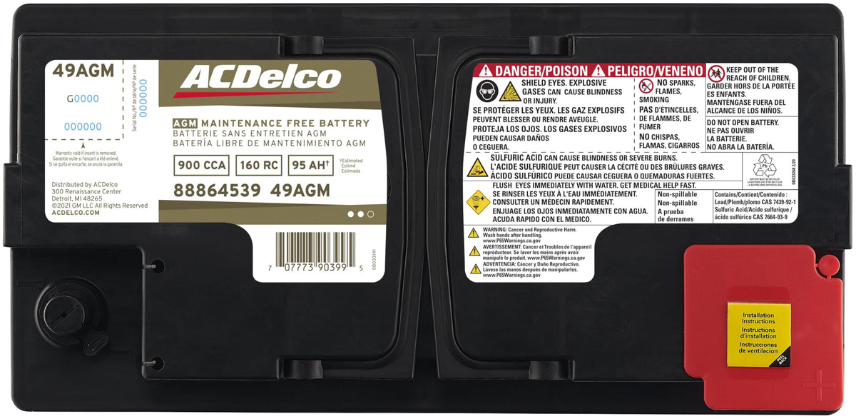 AGM BCI Group 49 Battery O313