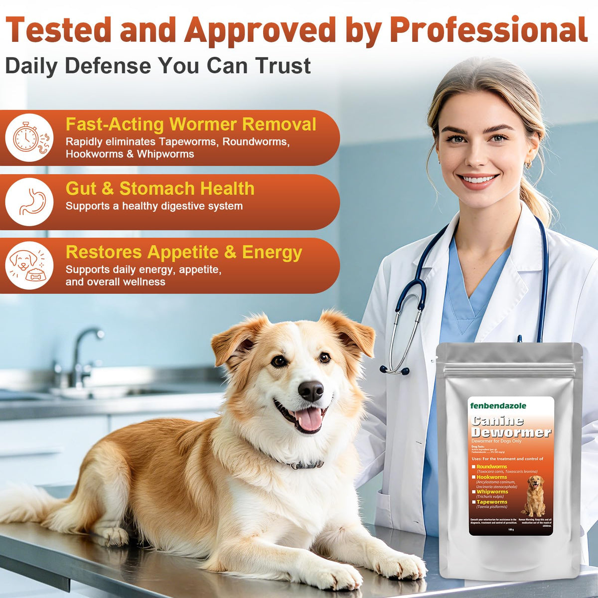 Dog Dewormer 100g R418