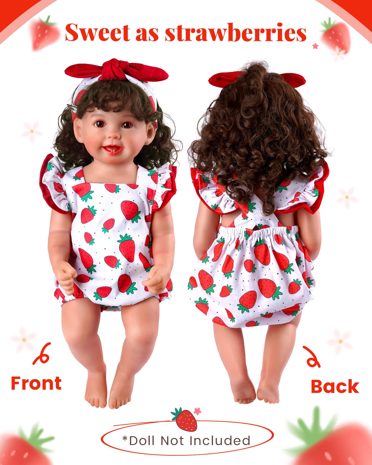 18-20 Inch Doll Clothes Strawberry Outfit X532