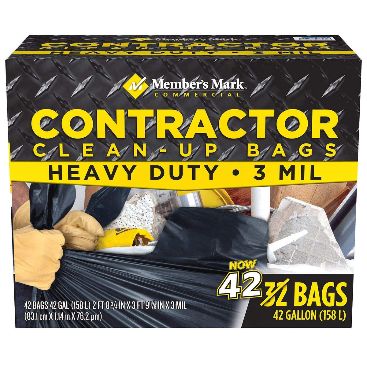 42 Gal. 42 Ct. Trash Bags D183