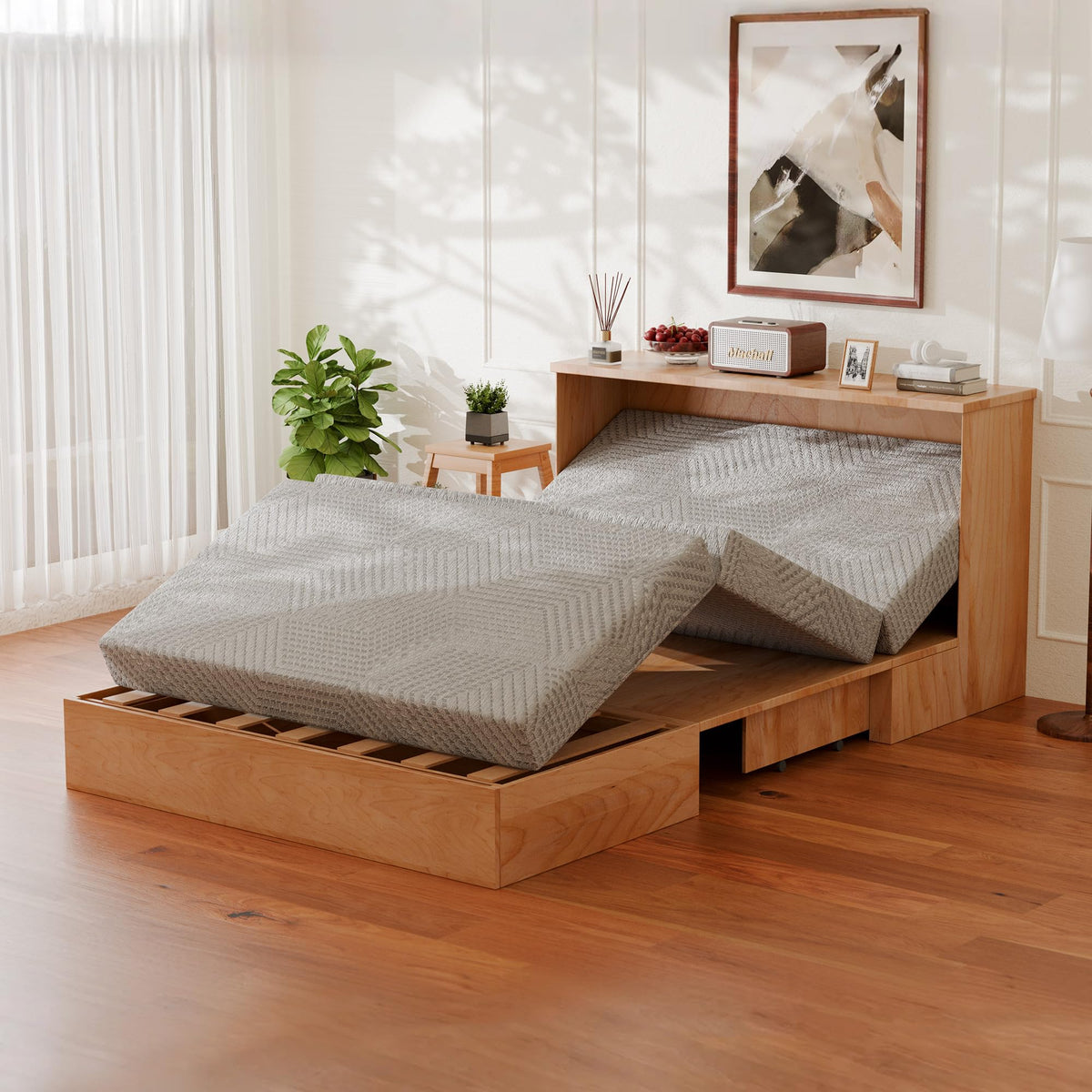 6 inch Twin Memory Foam Folding Mattress T439