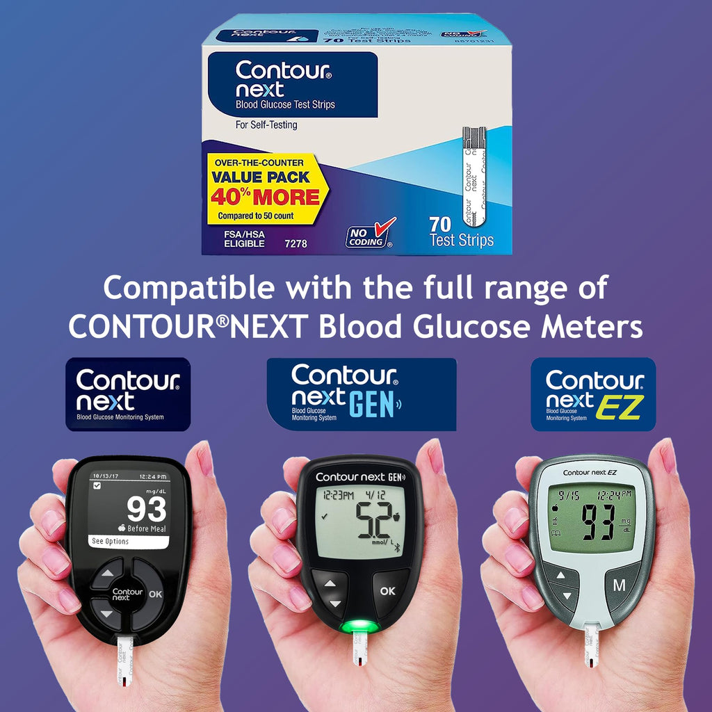 Blood Glucose Test Strips 70 Count O74849