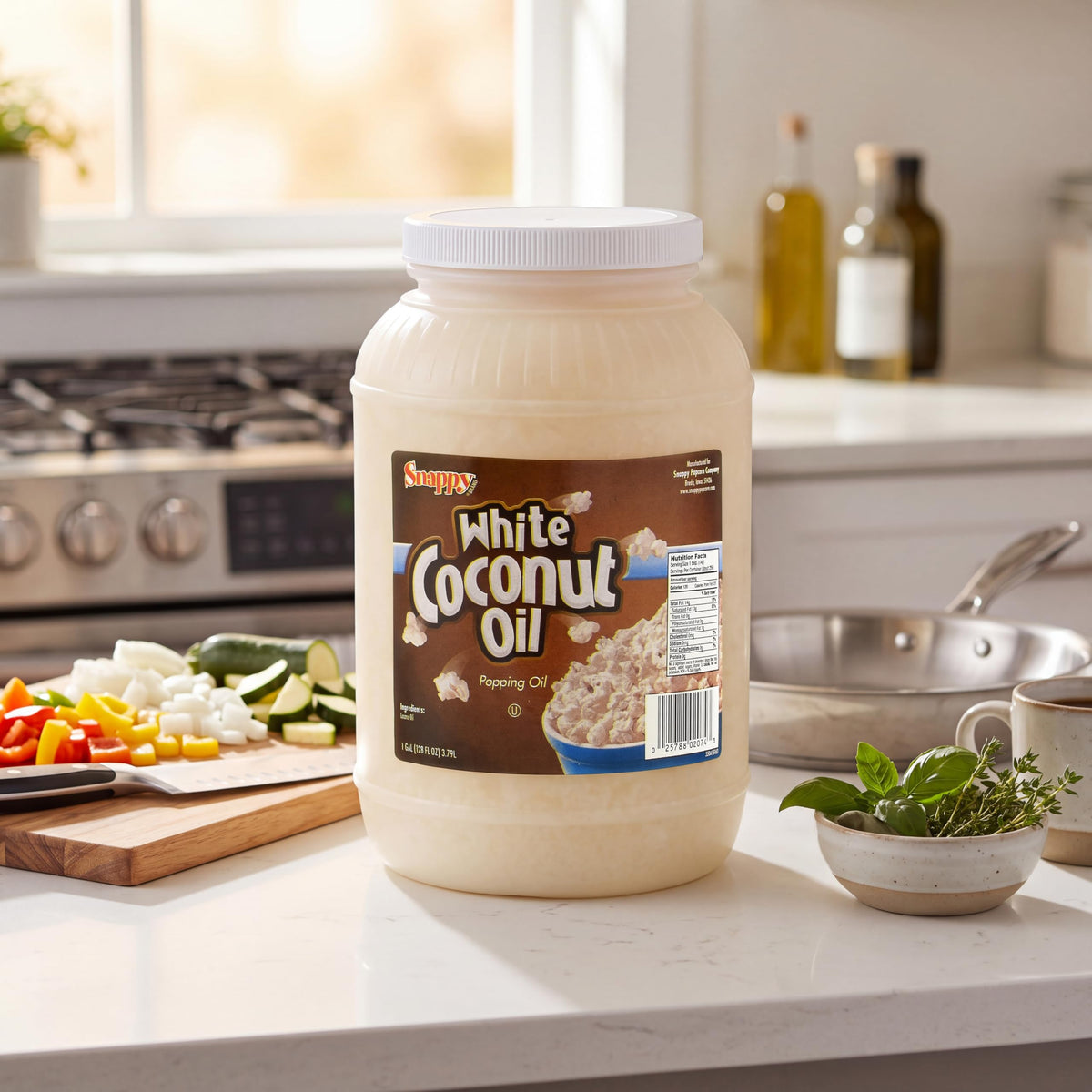 Pure White Coconut Popcorn Oil 1 Gallon U749