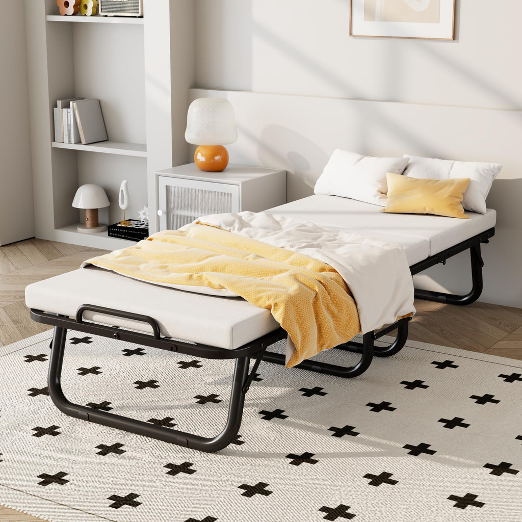 Folding Bed on Wheels Z755470