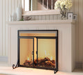 Heavy Duty Steel Mesh Fireplace Screen with Double Doors E6374