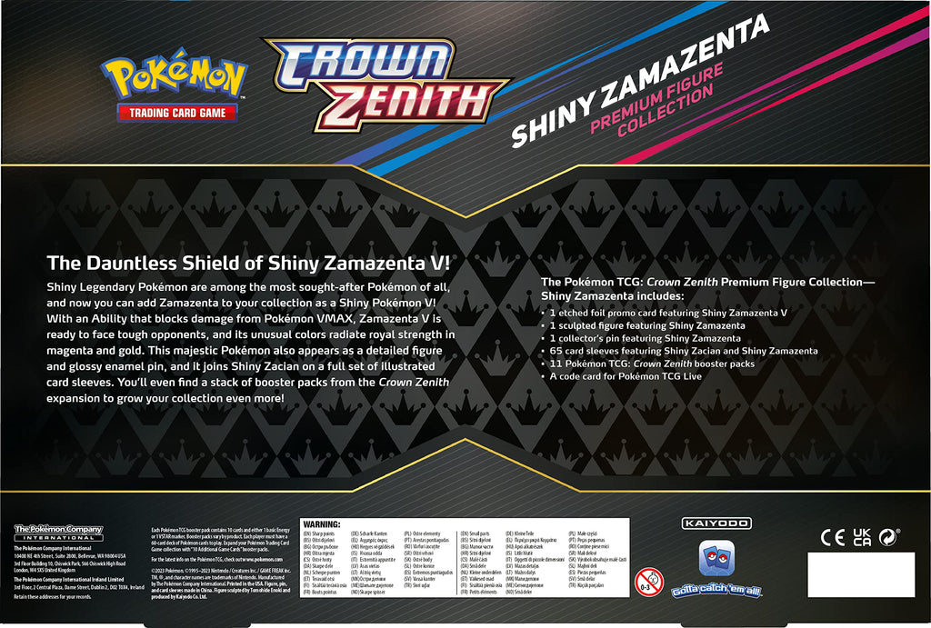 Pokemon Crown Zenith Shiny Zamazenta Premium Figure Collection Q90996